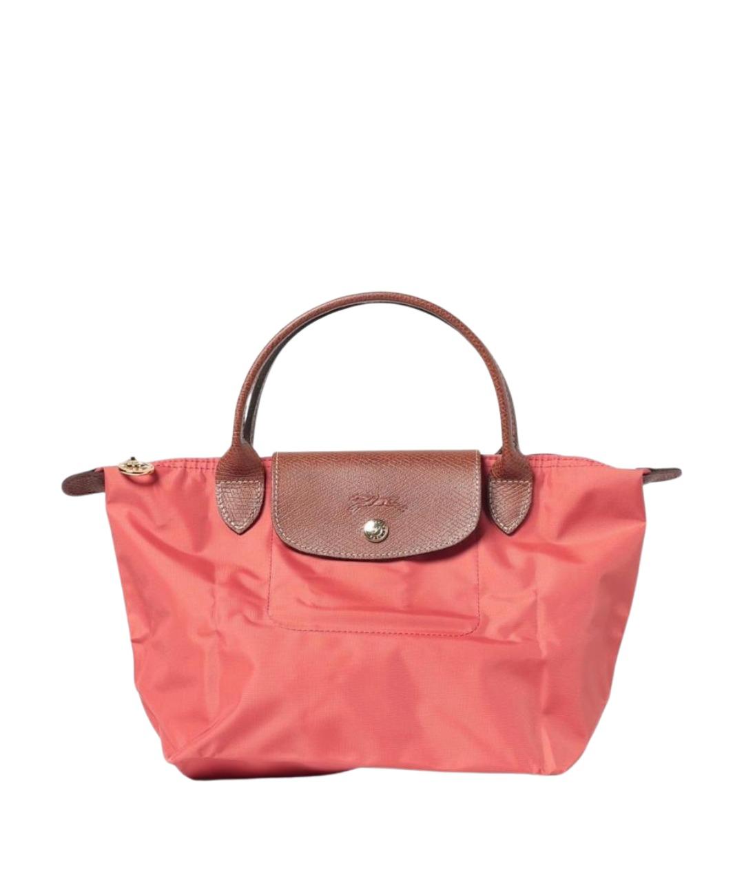 LONGCHAMP Розовая нейлоновая сумка тоут, фото 1