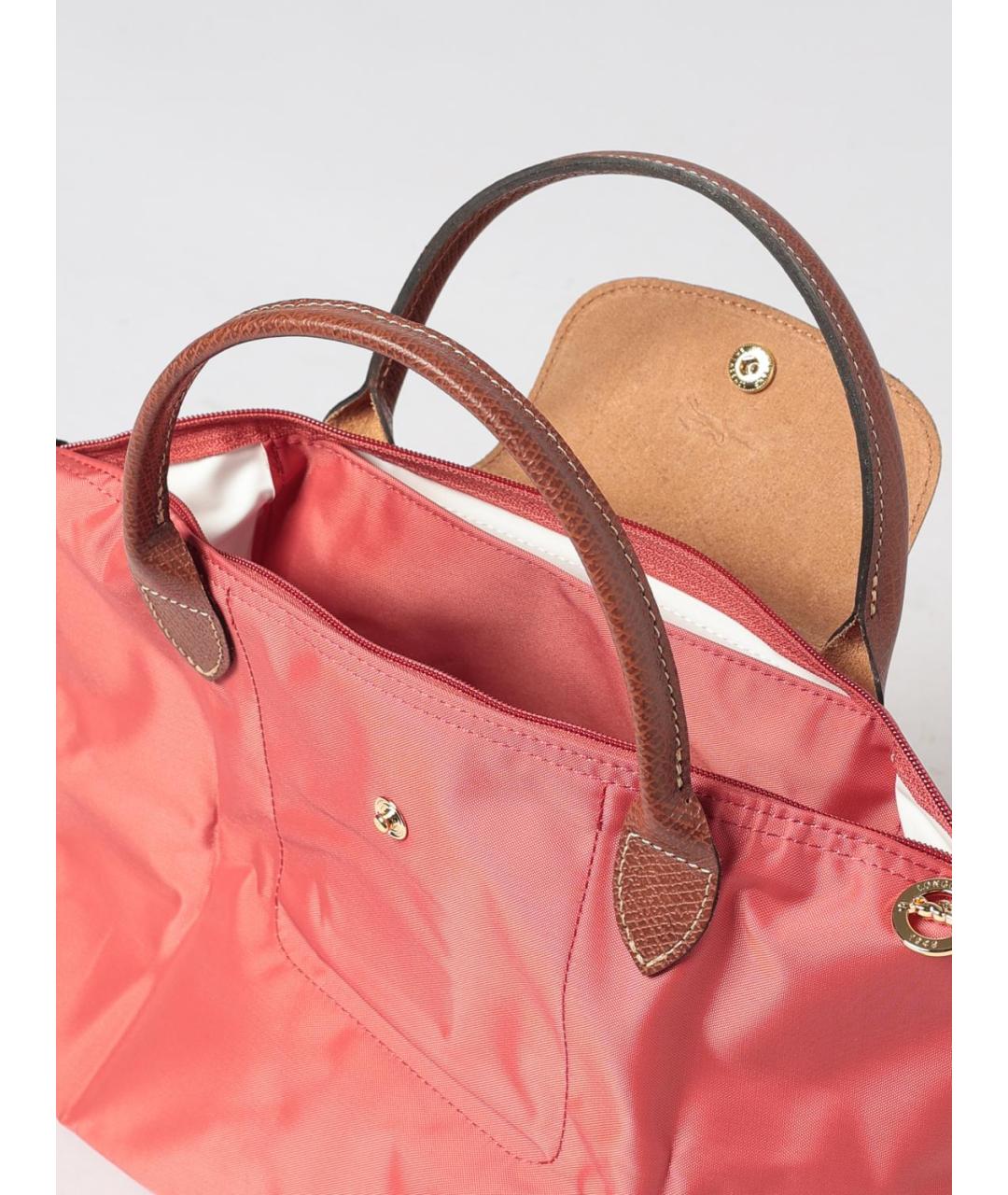 LONGCHAMP Розовая нейлоновая сумка тоут, фото 3