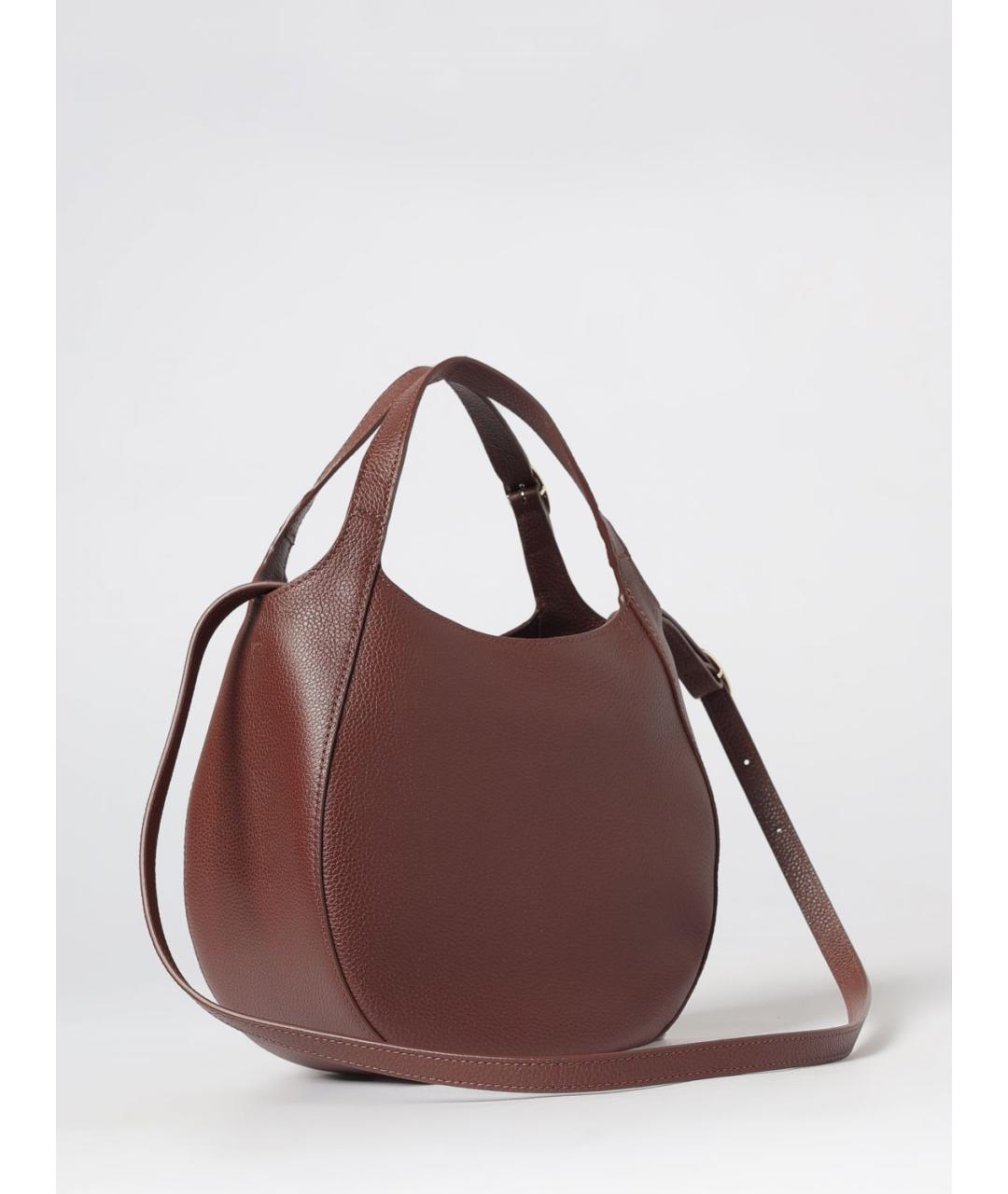 LONGCHAMP Коричневая кожаная сумка тоут, фото 2