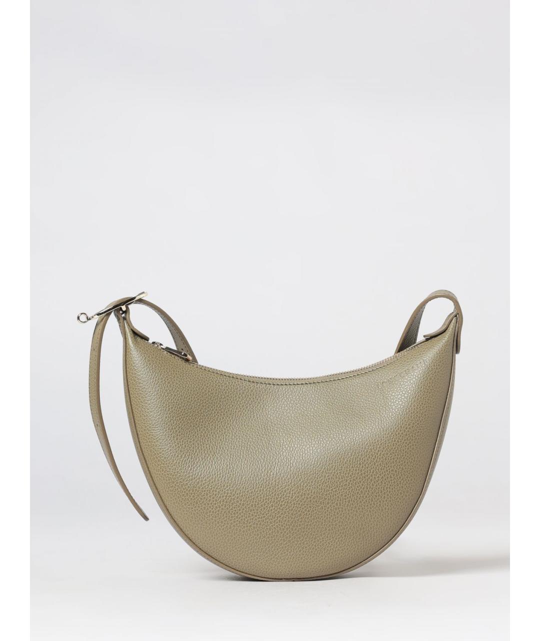 LONGCHAMP Зеленая кожаная сумка через плечо, фото 4