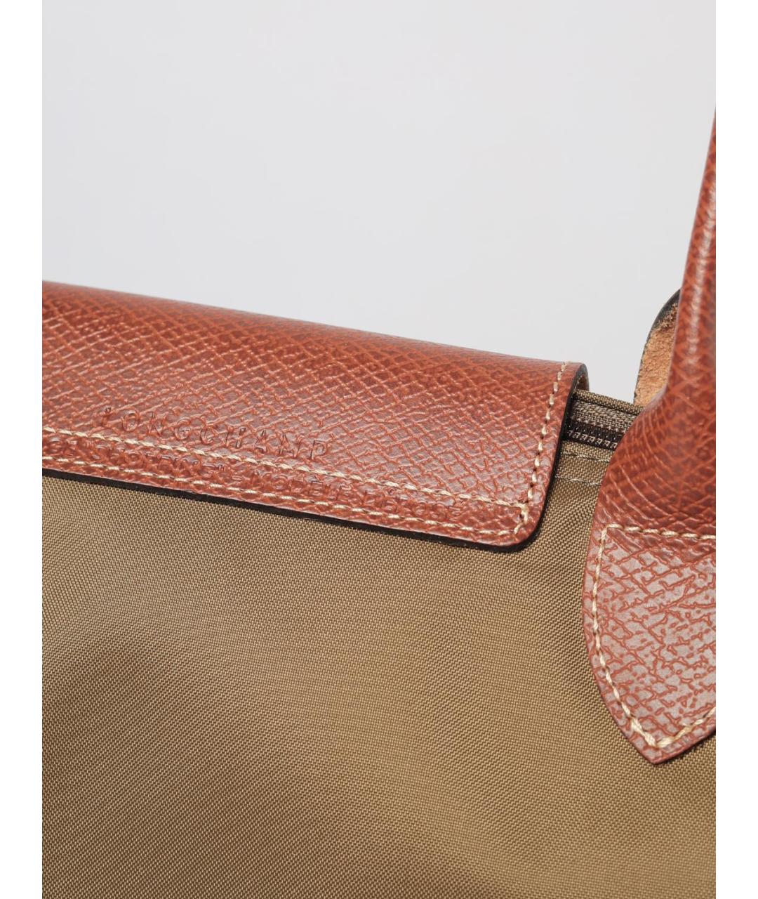 LONGCHAMP Хаки нейлоновая сумка тоут, фото 3