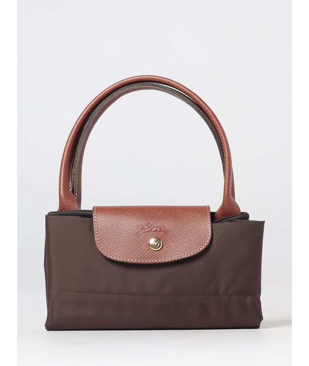 LONGCHAMP Коричневая нейлоновая сумка тоут, фото 4