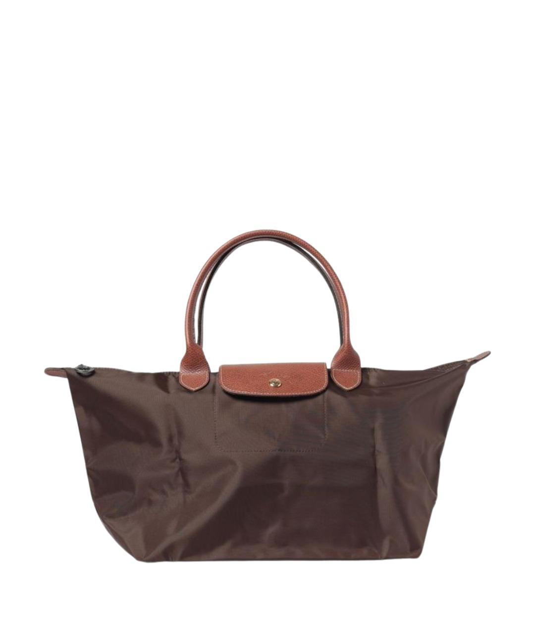 LONGCHAMP Коричневая нейлоновая сумка тоут, фото 1