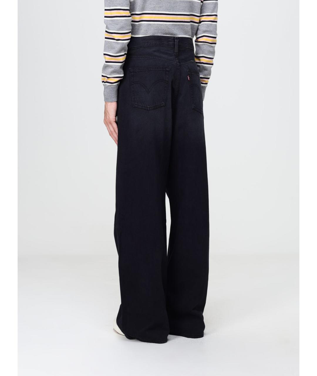 LEVI'S Темно-синие хлопковые прямые джинсы, фото 2