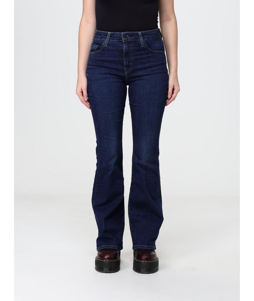 LEVI'S Синие хлопковые джинсы клеш, фото 4