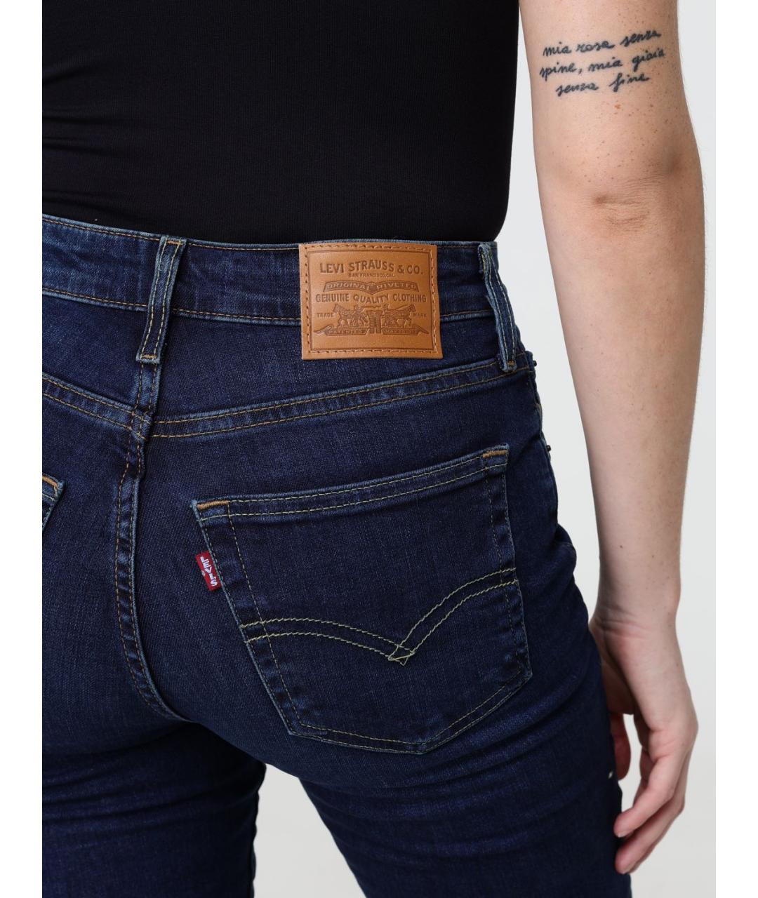 LEVI'S Синие хлопковые джинсы клеш, фото 3