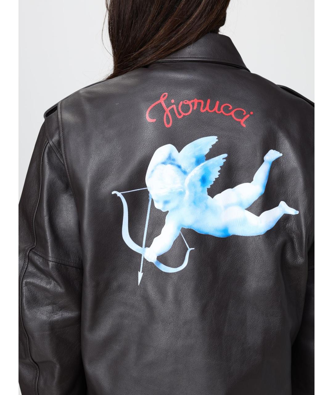 FIORUCCI Коричневая кожаная куртка, фото 4