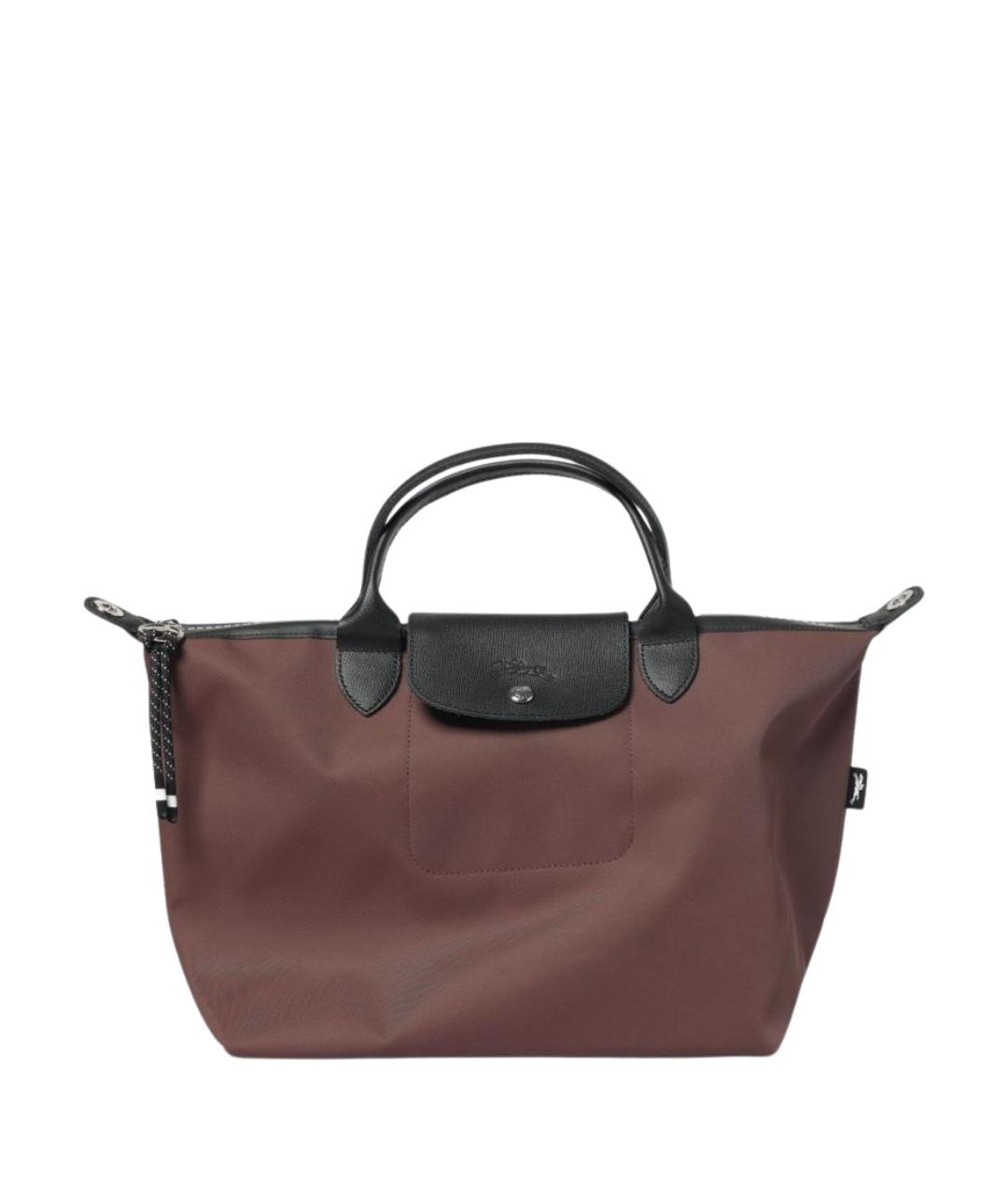 LONGCHAMP Бордовая нейлоновая сумка тоут, фото 1