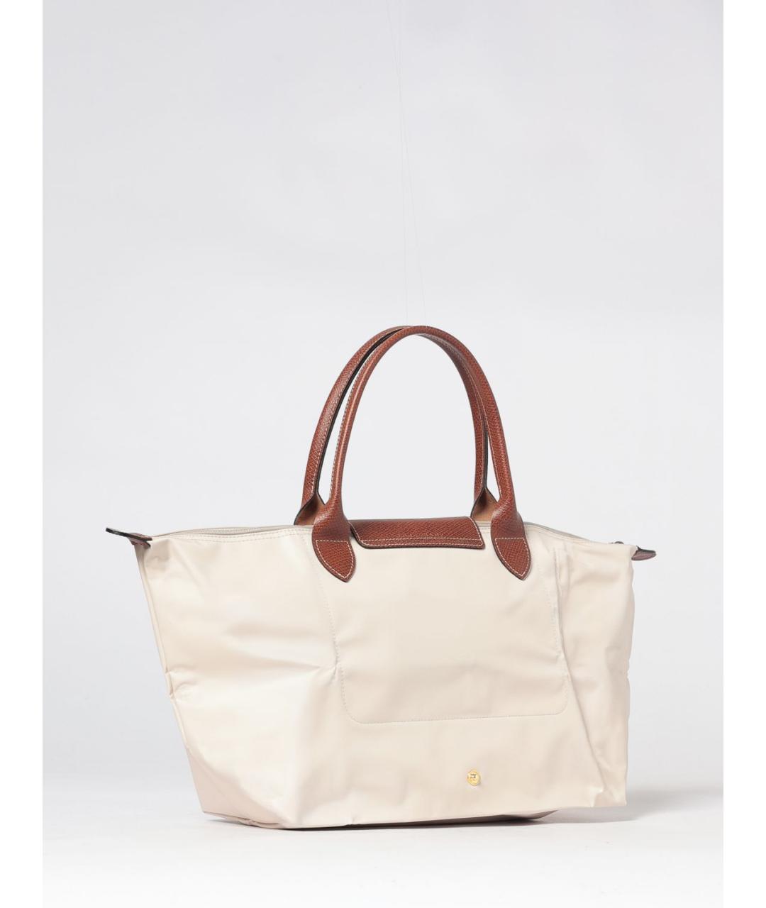 LONGCHAMP Бежевая нейлоновая сумка тоут, фото 2