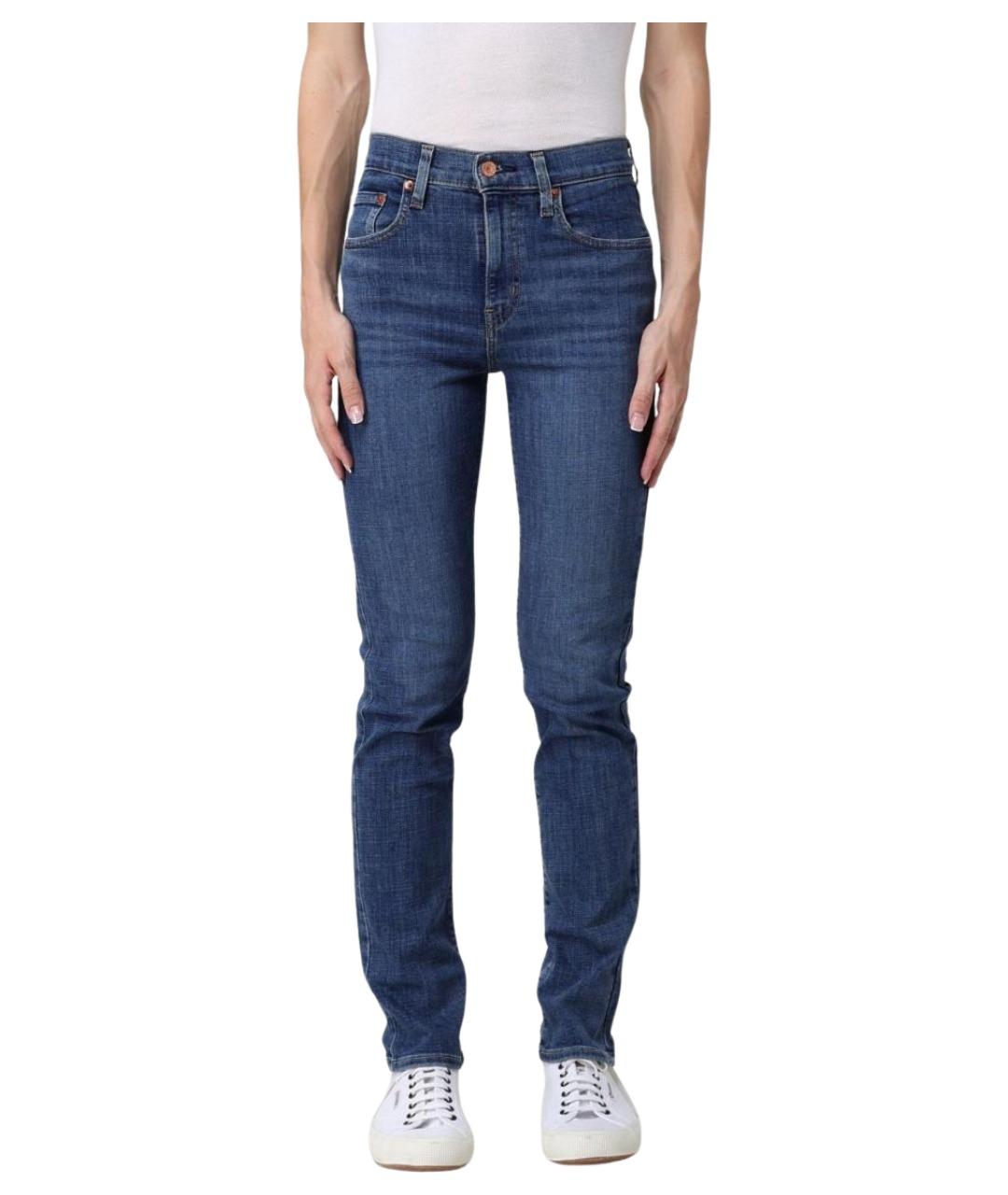 LEVI'S Синие хлопковые джинсы слим, фото 1