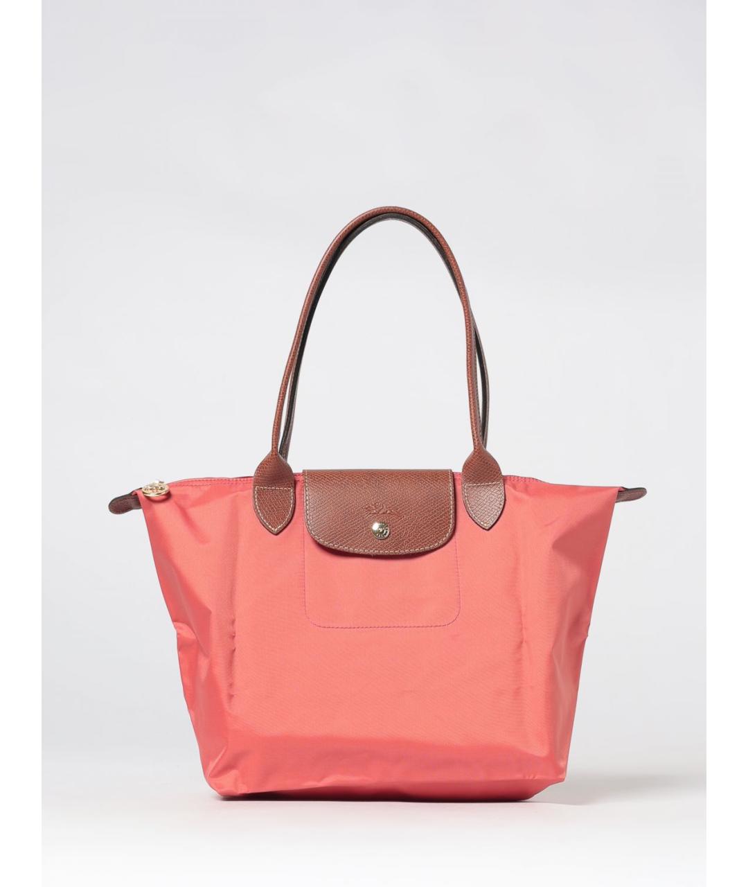 LONGCHAMP Розовая нейлоновая сумка тоут, фото 5
