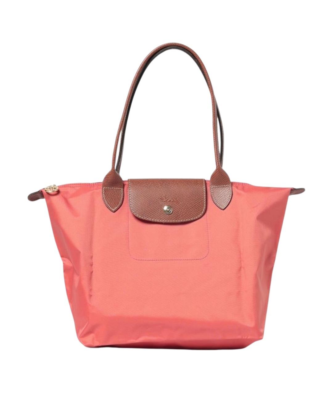LONGCHAMP Розовая нейлоновая сумка тоут, фото 1