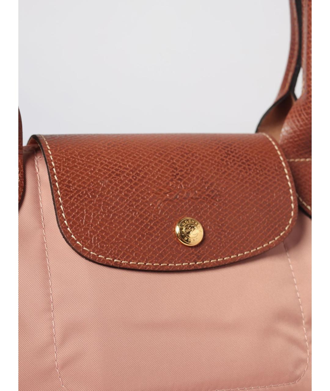 LONGCHAMP Розовая нейлоновая сумка тоут, фото 3