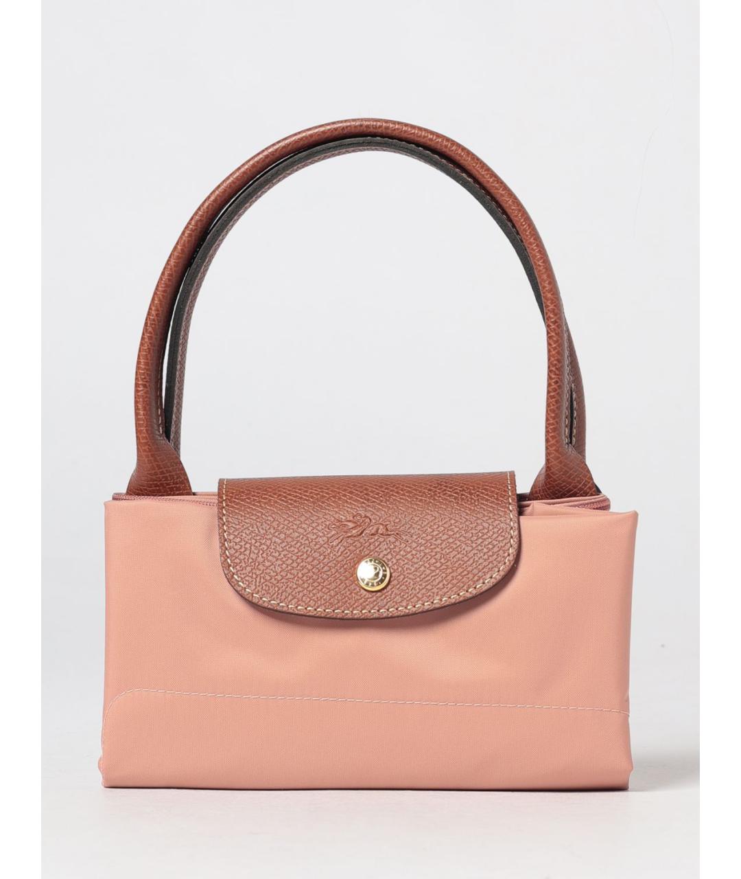 LONGCHAMP Розовая нейлоновая сумка тоут, фото 4