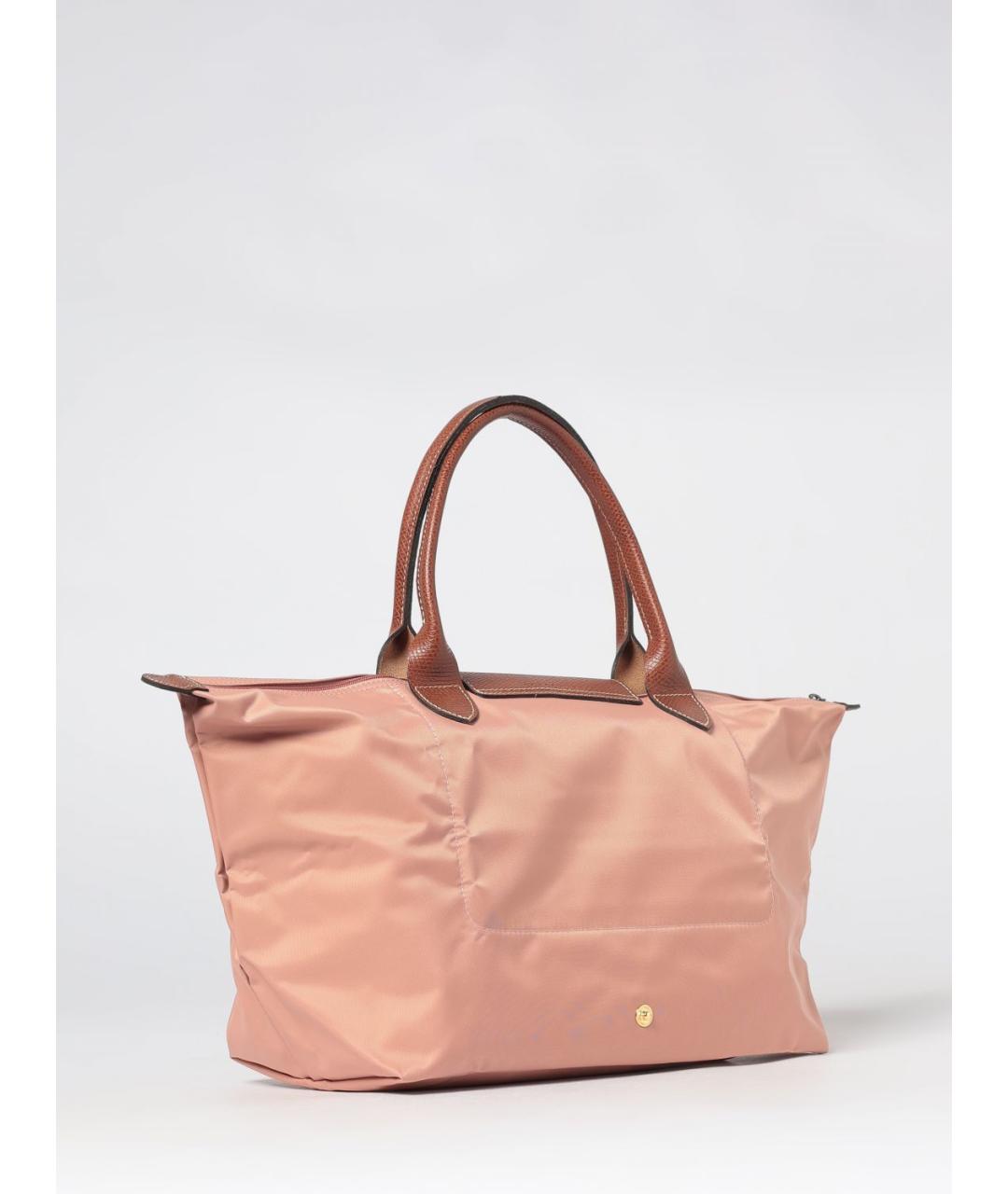 LONGCHAMP Розовая нейлоновая сумка тоут, фото 2