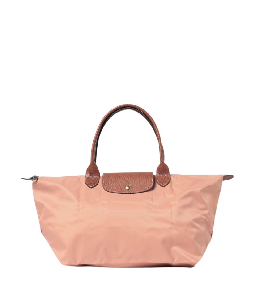 LONGCHAMP Розовая нейлоновая сумка тоут, фото 1