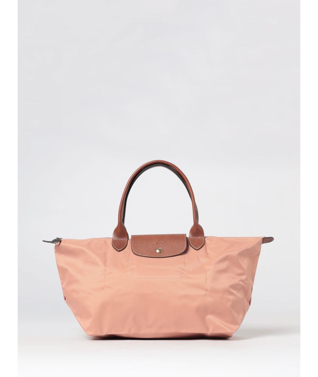 LONGCHAMP Розовая нейлоновая сумка тоут, фото 5