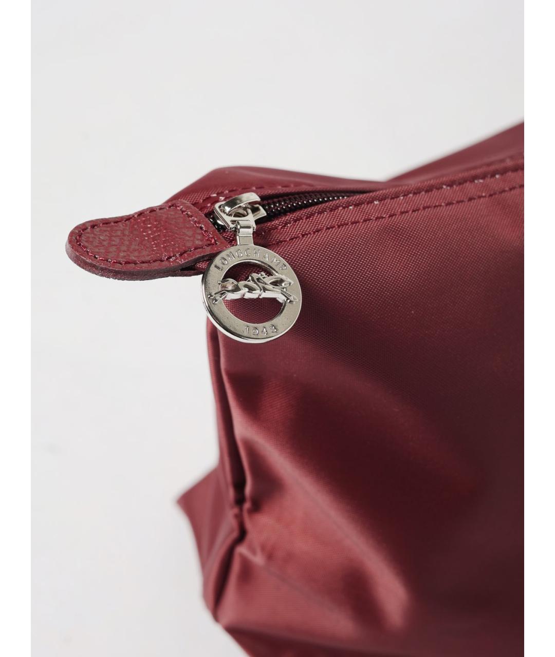 LONGCHAMP Бордовая нейлоновая сумка тоут, фото 3