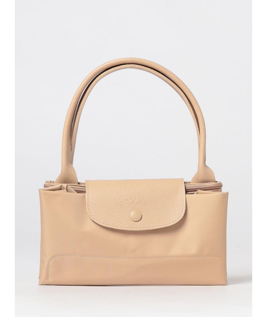 LONGCHAMP Бежевая нейлоновая сумка тоут, фото 4