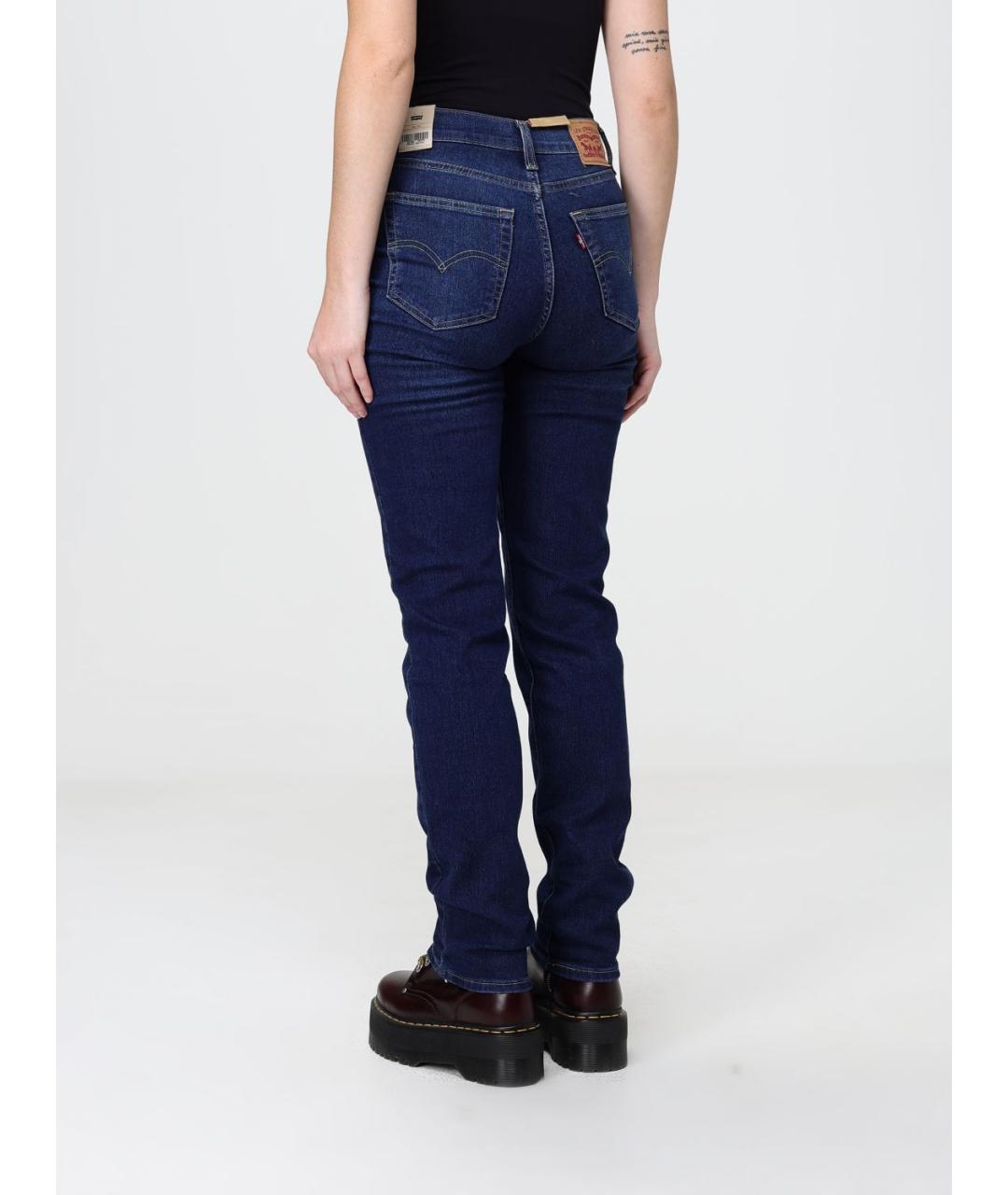 LEVI'S Синие хлопковые джинсы слим, фото 2