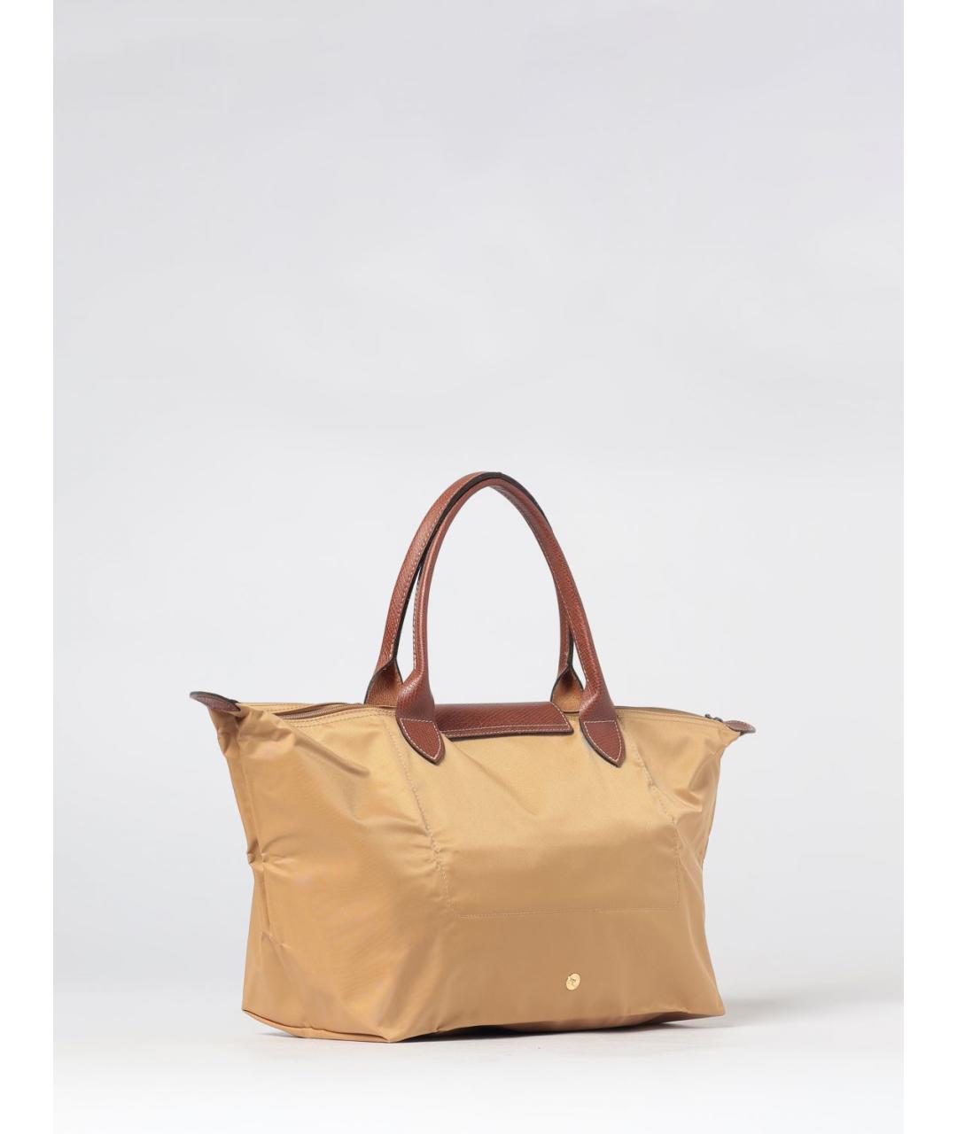 LONGCHAMP Бежевая нейлоновая сумка тоут, фото 2