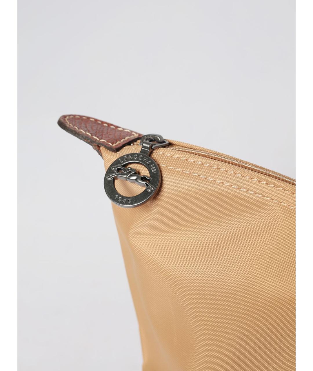 LONGCHAMP Бежевая нейлоновая сумка тоут, фото 3