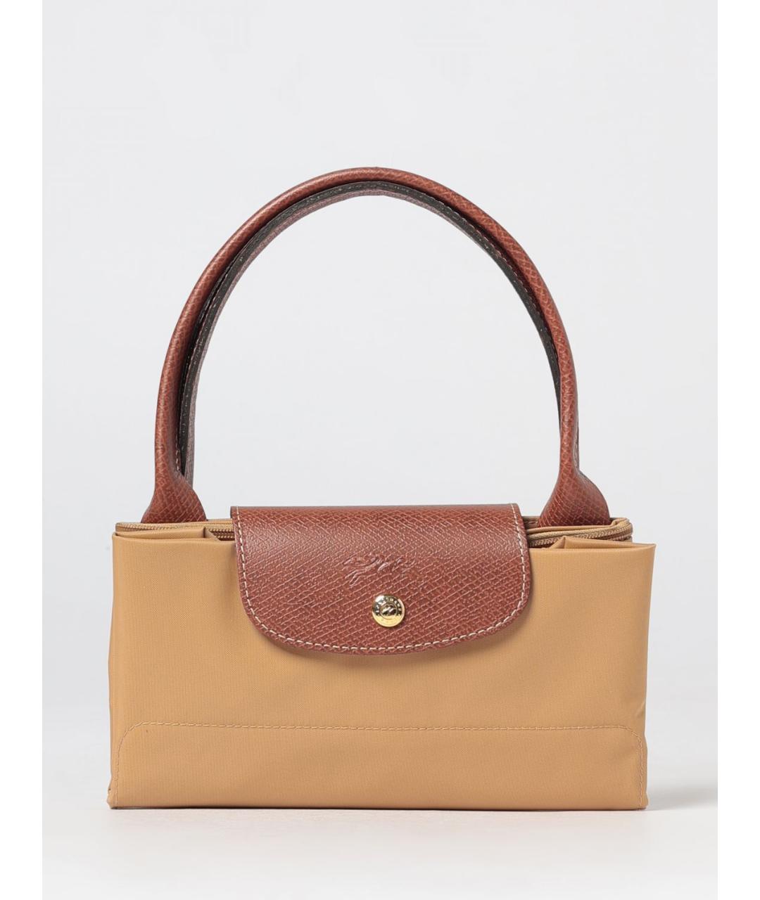 LONGCHAMP Бежевая нейлоновая сумка тоут, фото 4