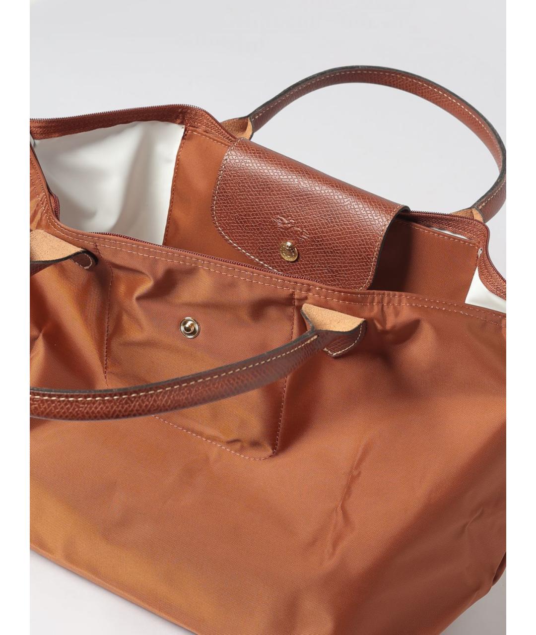 LONGCHAMP Коричневая нейлоновая сумка тоут, фото 3