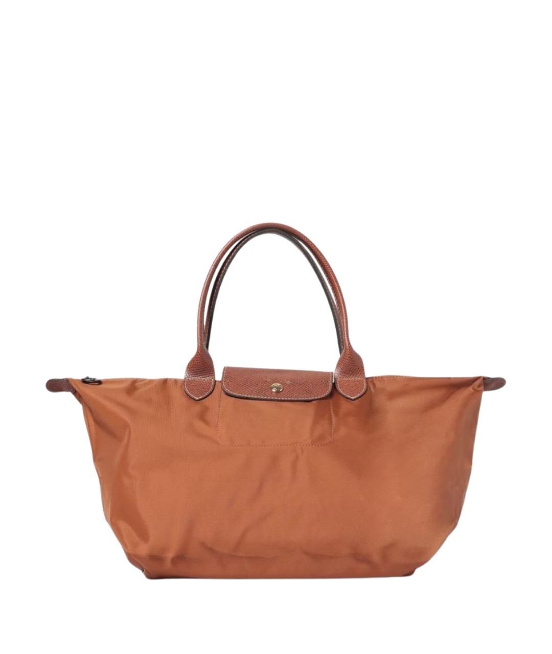 LONGCHAMP Коричневая нейлоновая сумка тоут, фото 1
