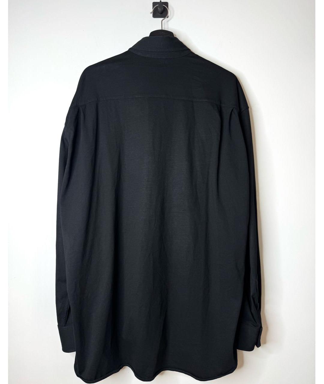VETEMENTS Черная хлопковая кэжуал рубашка, фото 3