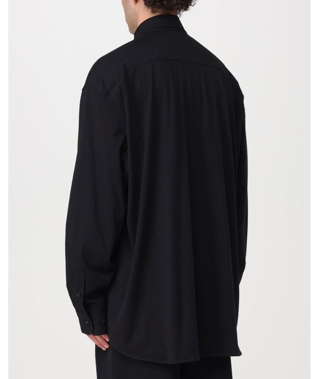 VETEMENTS Черная хлопковая кэжуал рубашка, фото 5
