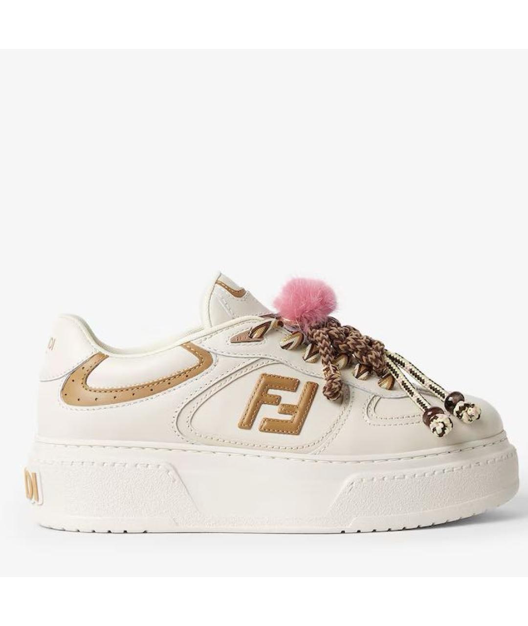 FENDI Кожаные кеды, фото 6