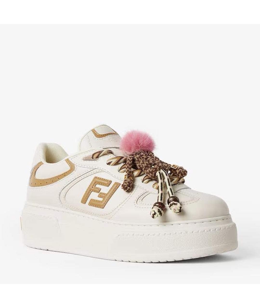 FENDI Кожаные кеды, фото 2