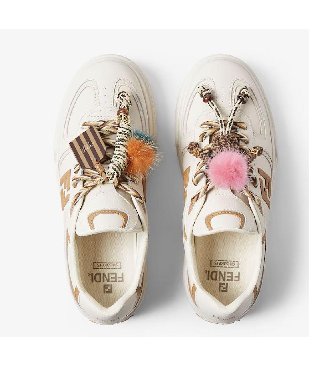 FENDI Кожаные кеды, фото 5