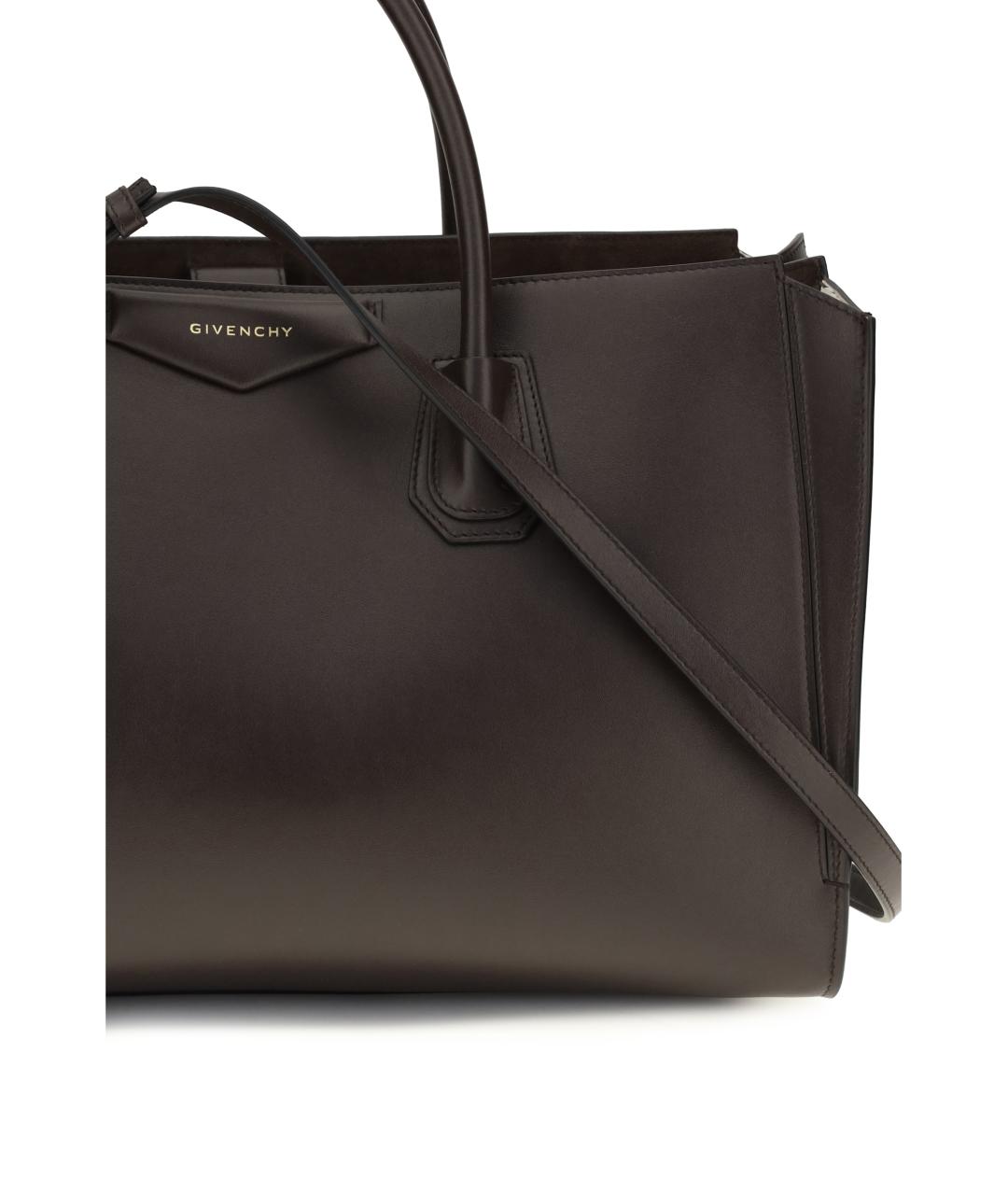 GIVENCHY Коричневая кожаная сумка тоут, фото 4