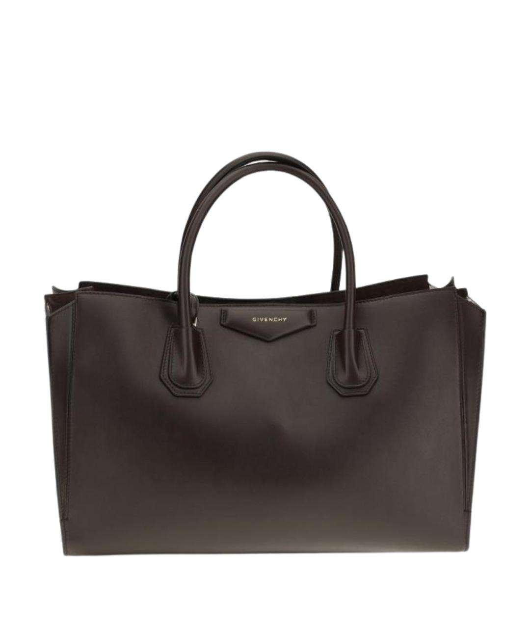 GIVENCHY Коричневая кожаная сумка тоут, фото 1