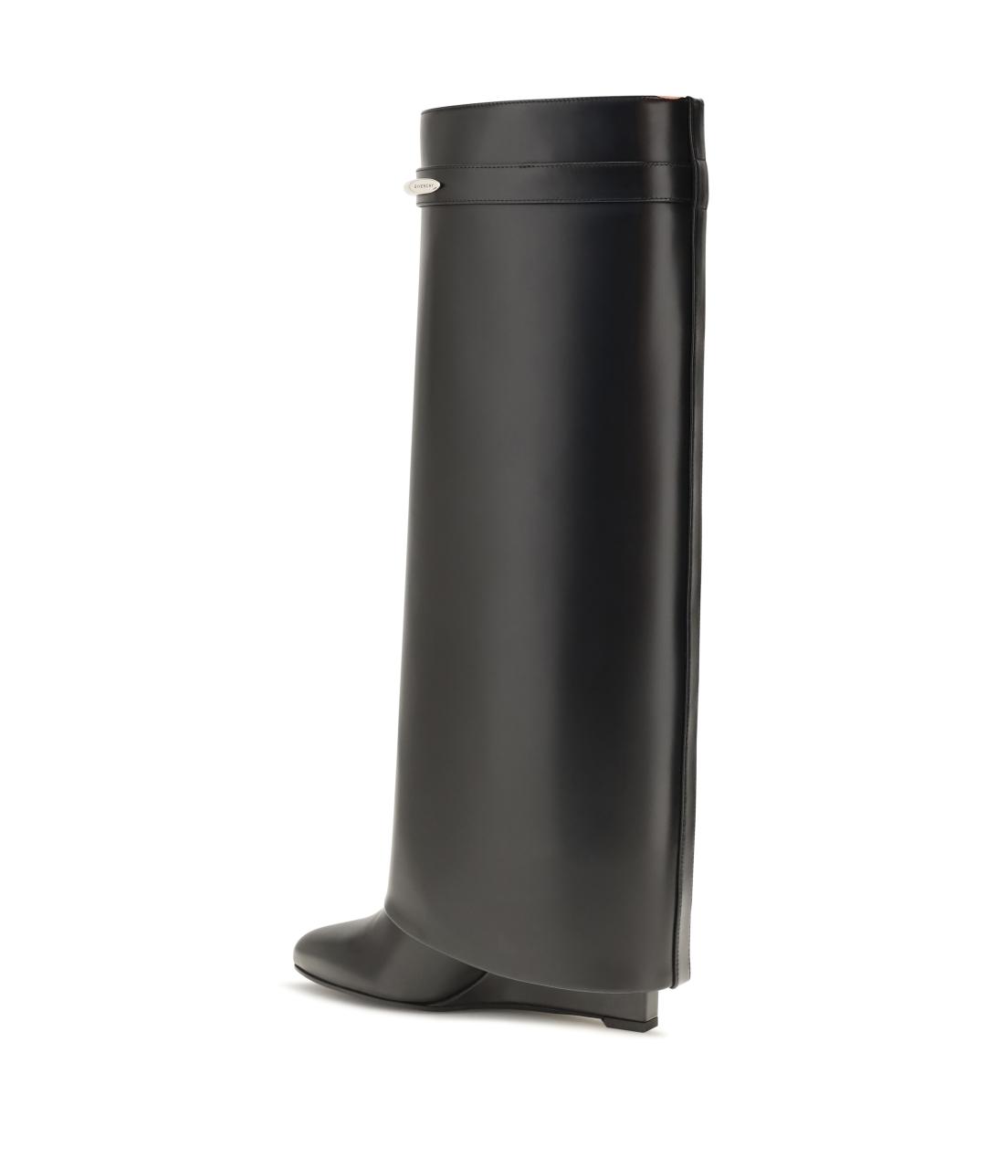 GIVENCHY Черные кожаные сапоги, фото 3