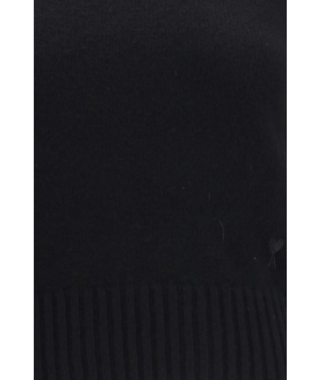 Ami Paris Черный кашемировый джемпер / свитер, фото 3