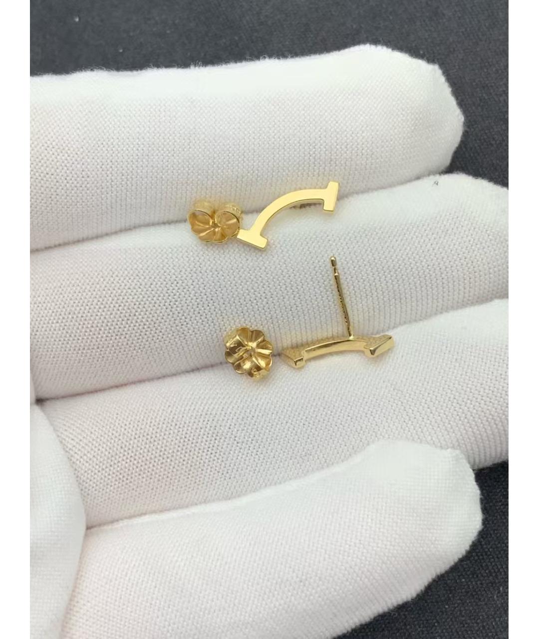 TIFFANY&CO Золотые серьги, фото 3