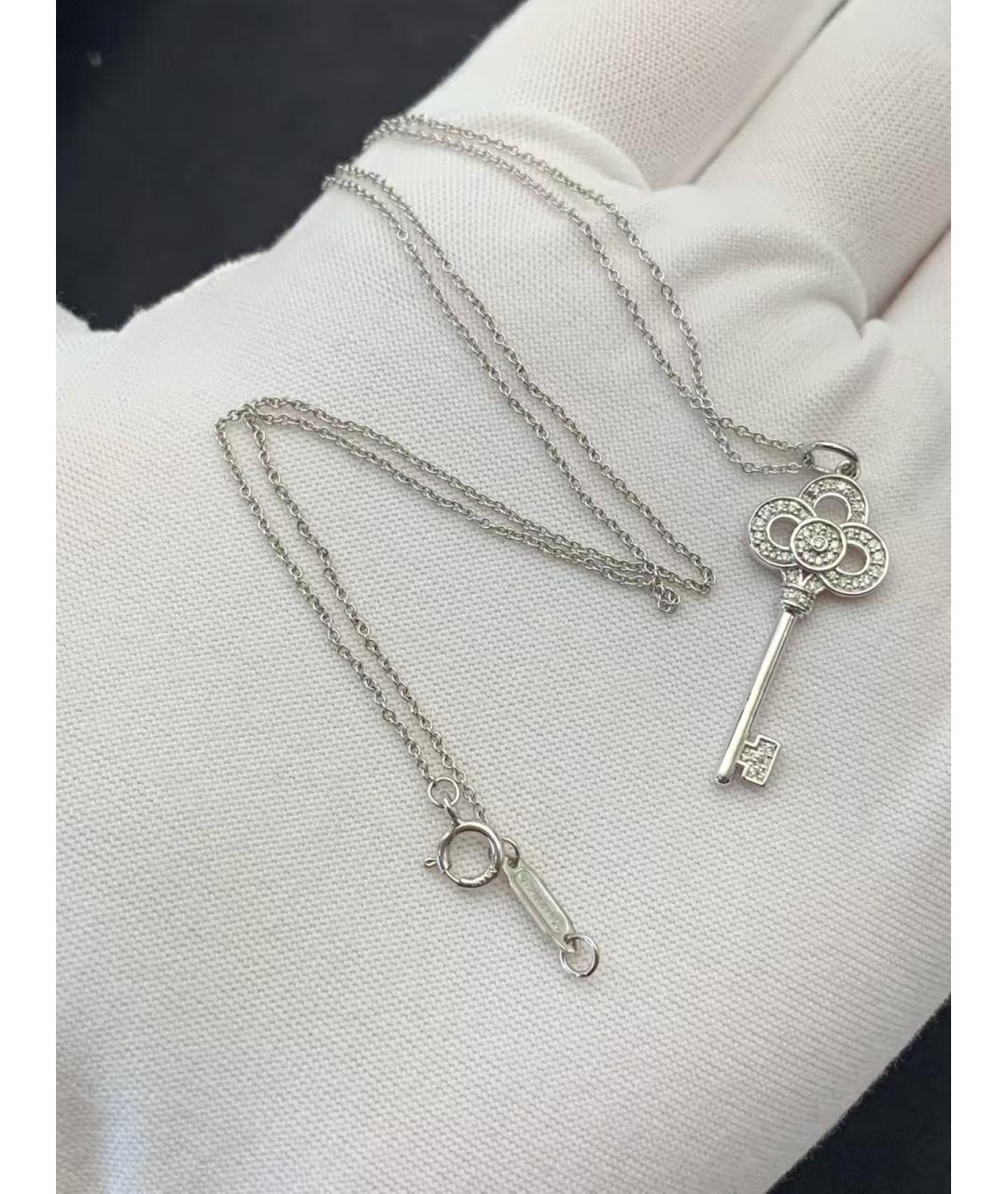 TIFFANY&CO Серебряное колье из белого золота, фото 4