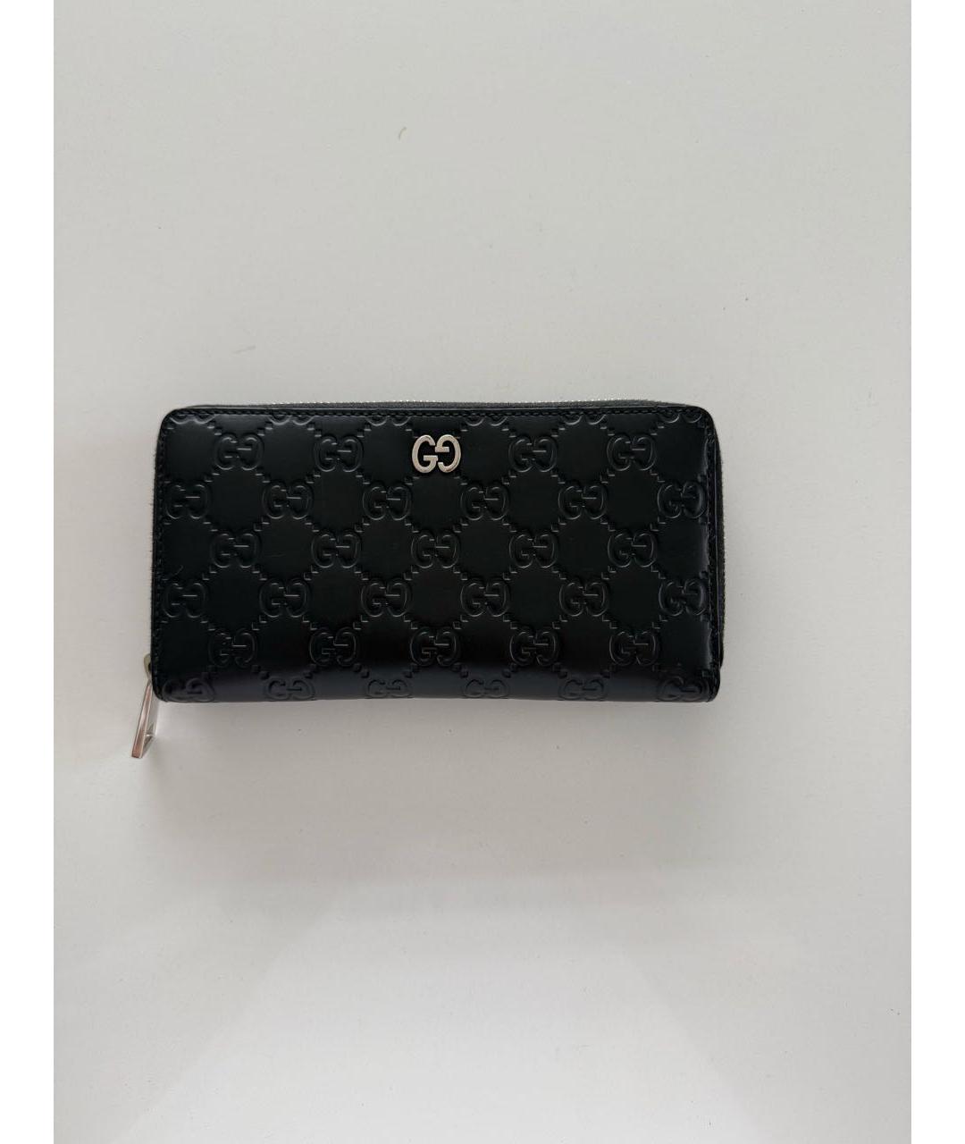 GUCCI Черный кожаный кошелек, фото 5