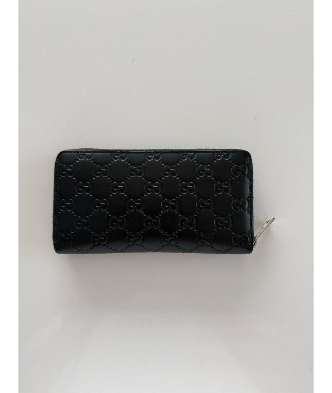 GUCCI Черный кожаный кошелек, фото 2