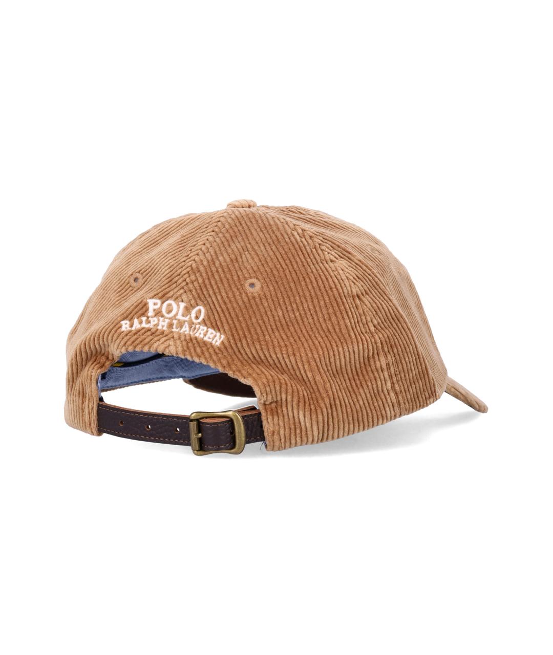 POLO RALPH LAUREN Бежевая хлопковая кепка/бейсболка, фото 2