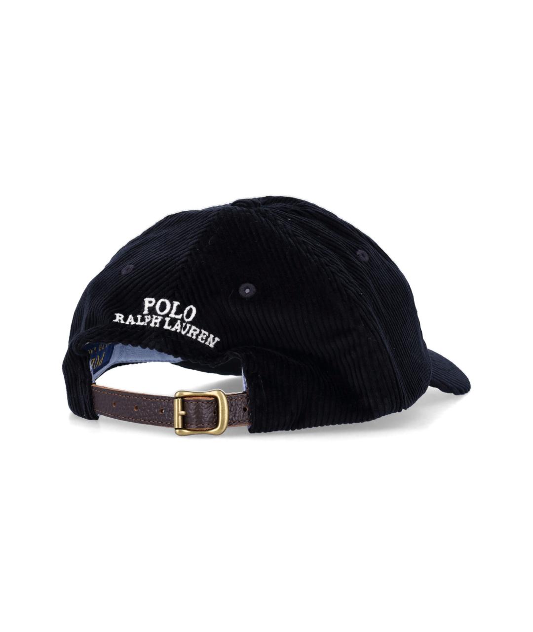 POLO RALPH LAUREN Черная хлопковая кепка/бейсболка, фото 2
