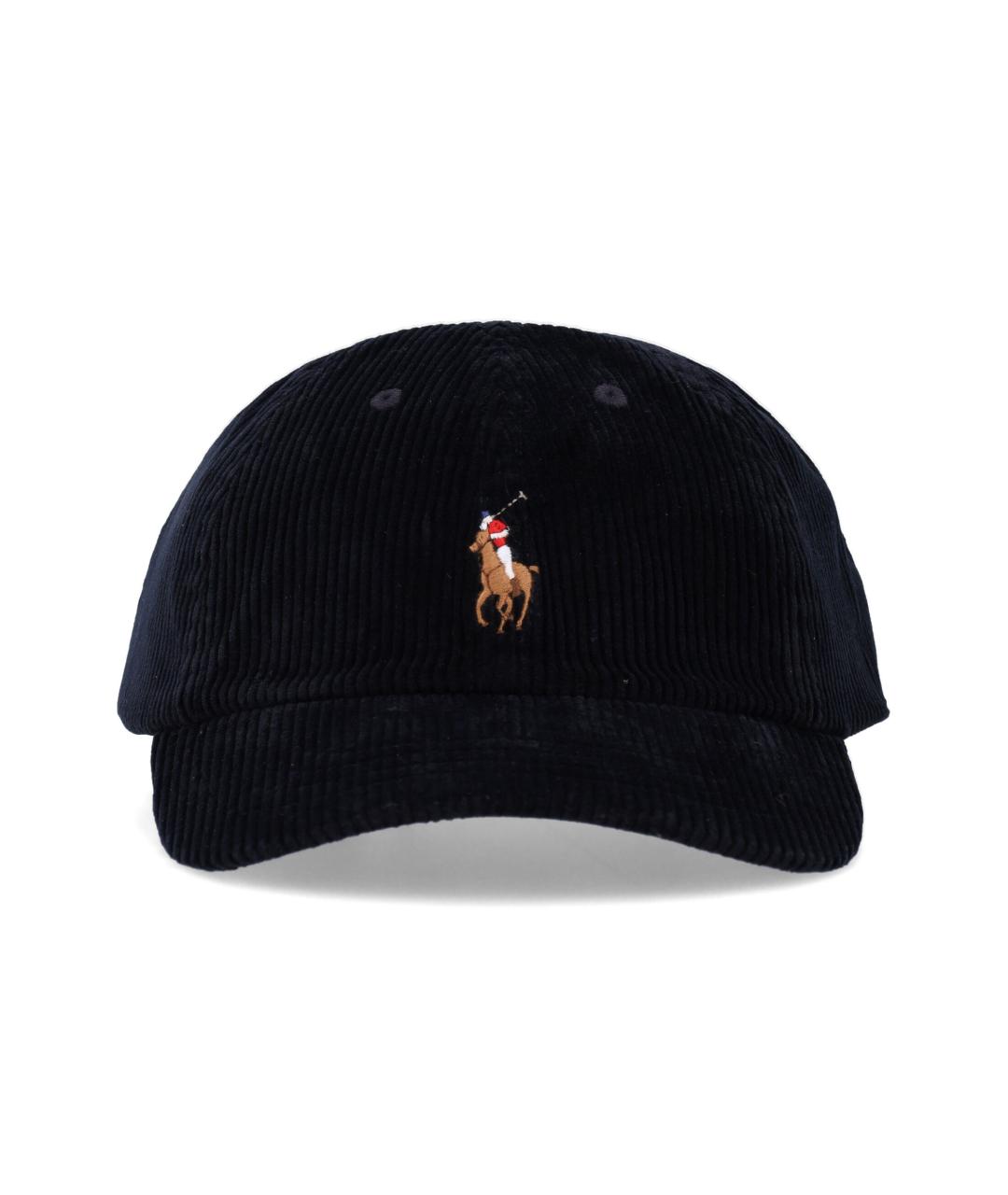 POLO RALPH LAUREN Черная хлопковая кепка/бейсболка, фото 1