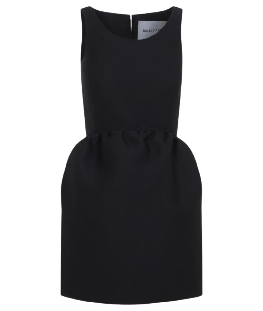 BALENCIAGA Черное шерстяное платье, фото 1