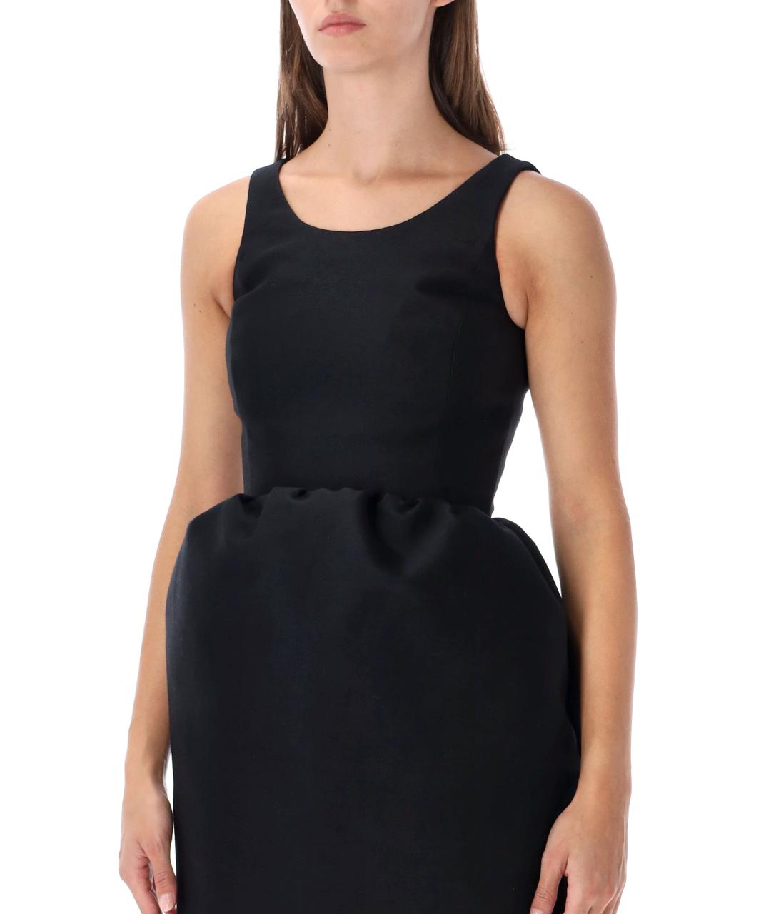 BALENCIAGA Черное шерстяное платье, фото 4