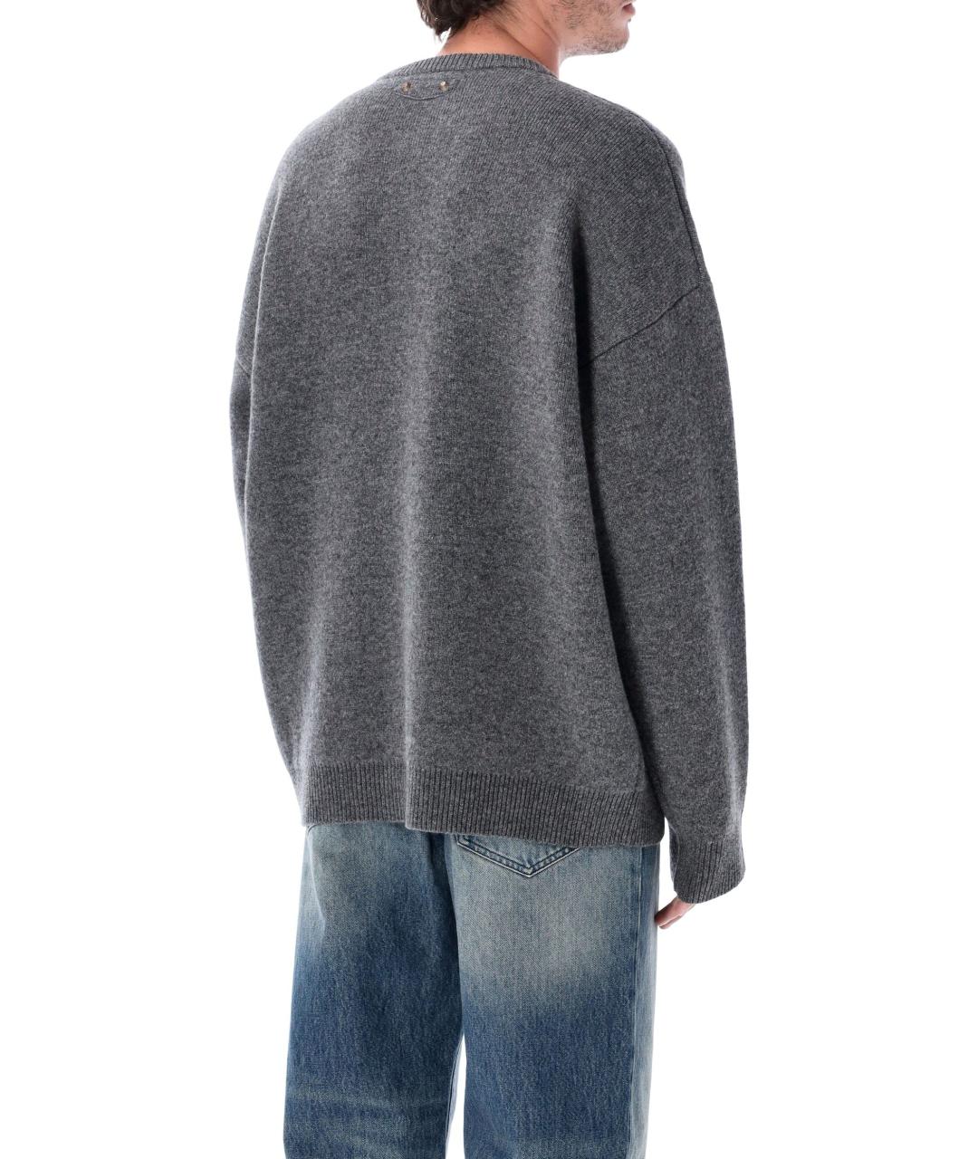 BALENCIAGA Серый шерстяной джемпер / свитер, фото 3