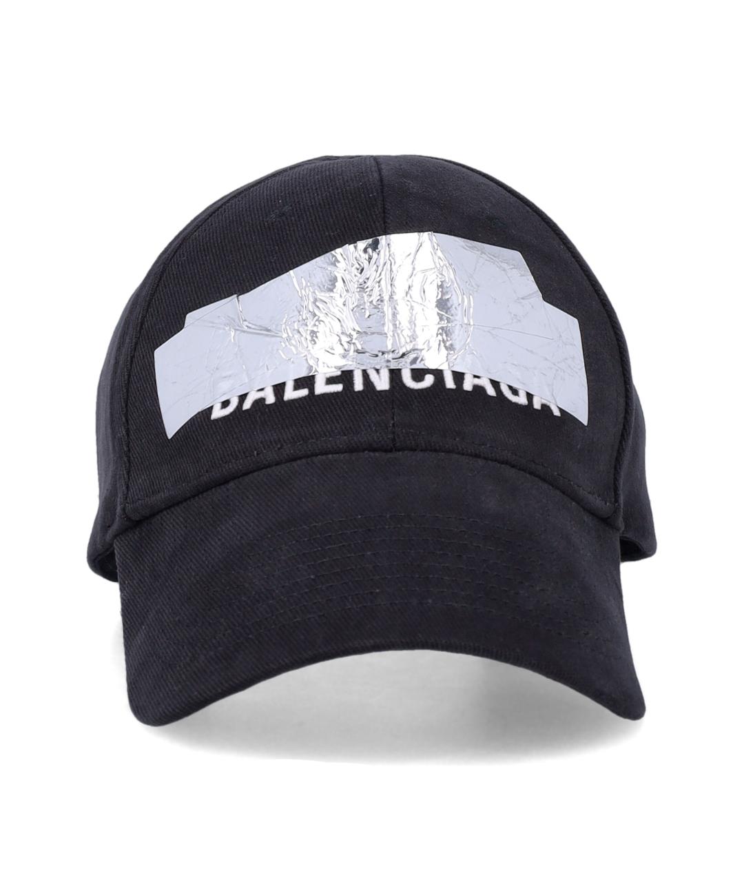 BALENCIAGA Черная хлопковая кепка/бейсболка, фото 1