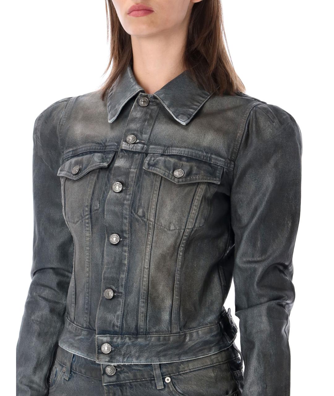 7 FOR ALL MANKIND Серая хлопковая куртка, фото 4